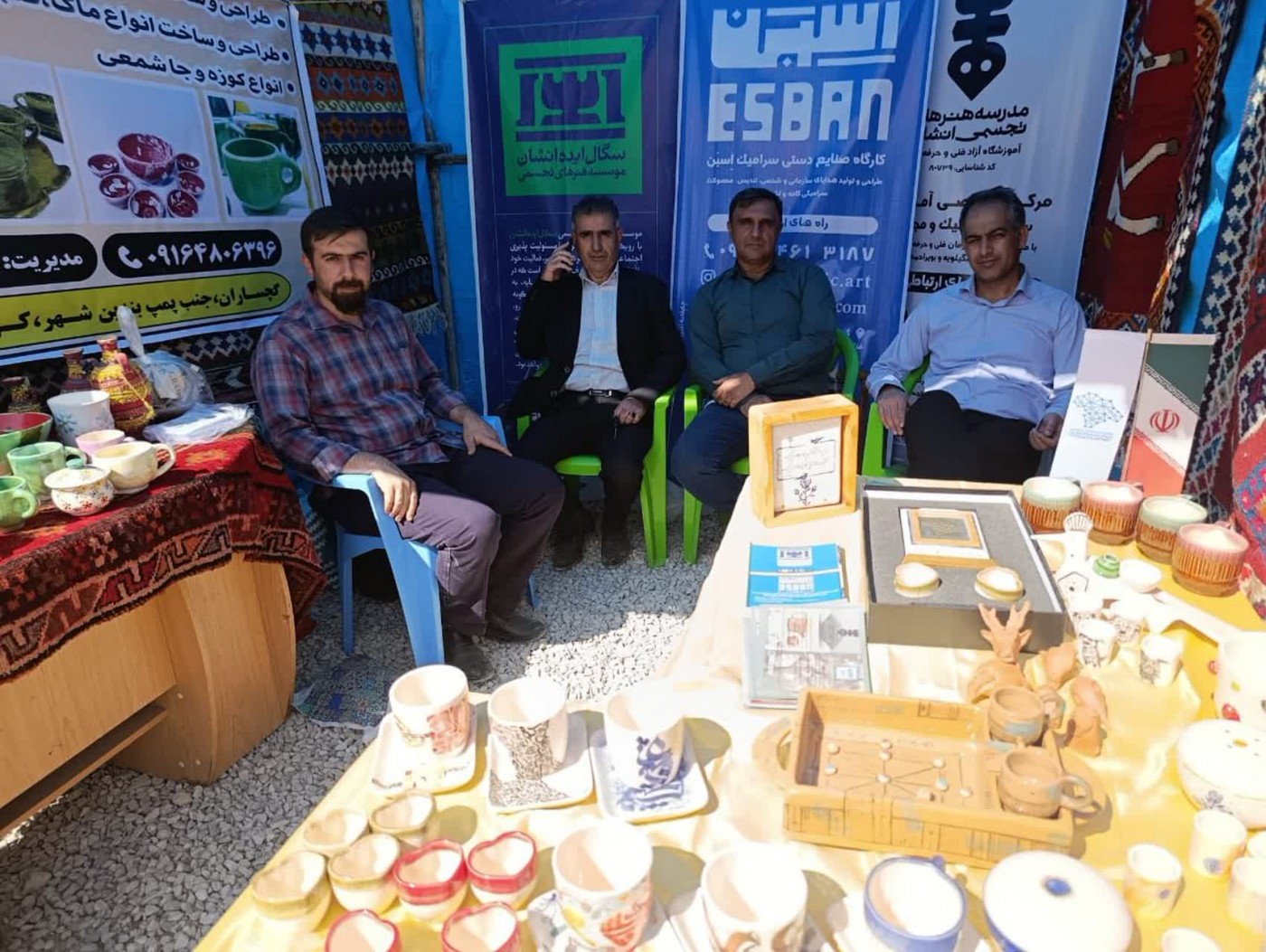حضور فناوران صنایع خلاق گچساران در جشنواره انار مارین